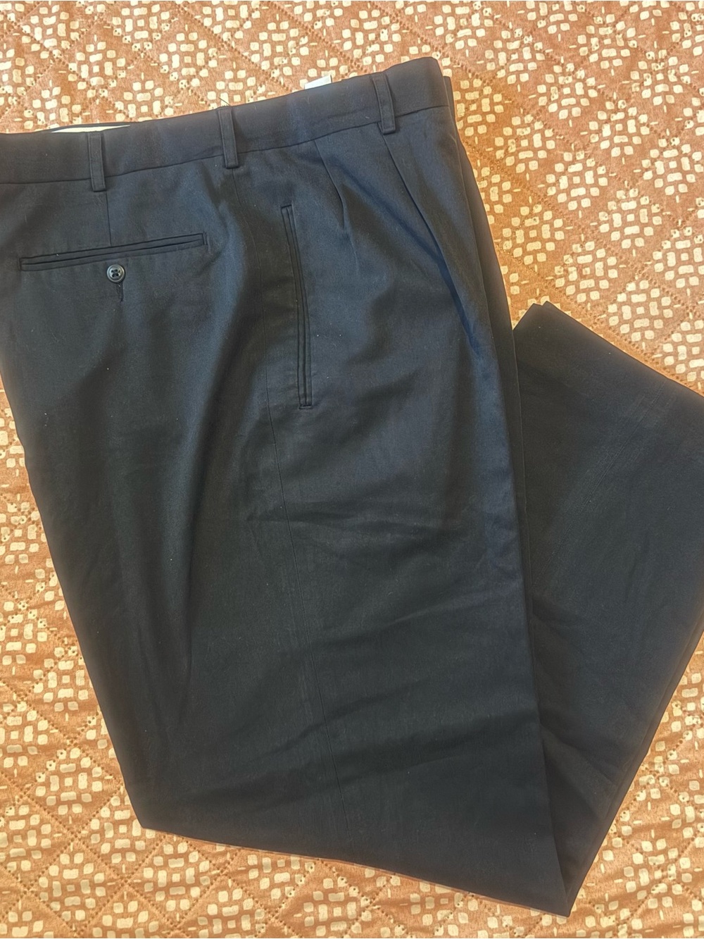 Feldini Men’s Black Pleated Dress Pants Size 36-29